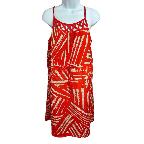 Mossimo Orange Sleeveless Dress Sz Small Lightweight Knee Length Loose - Picture 7 of 7